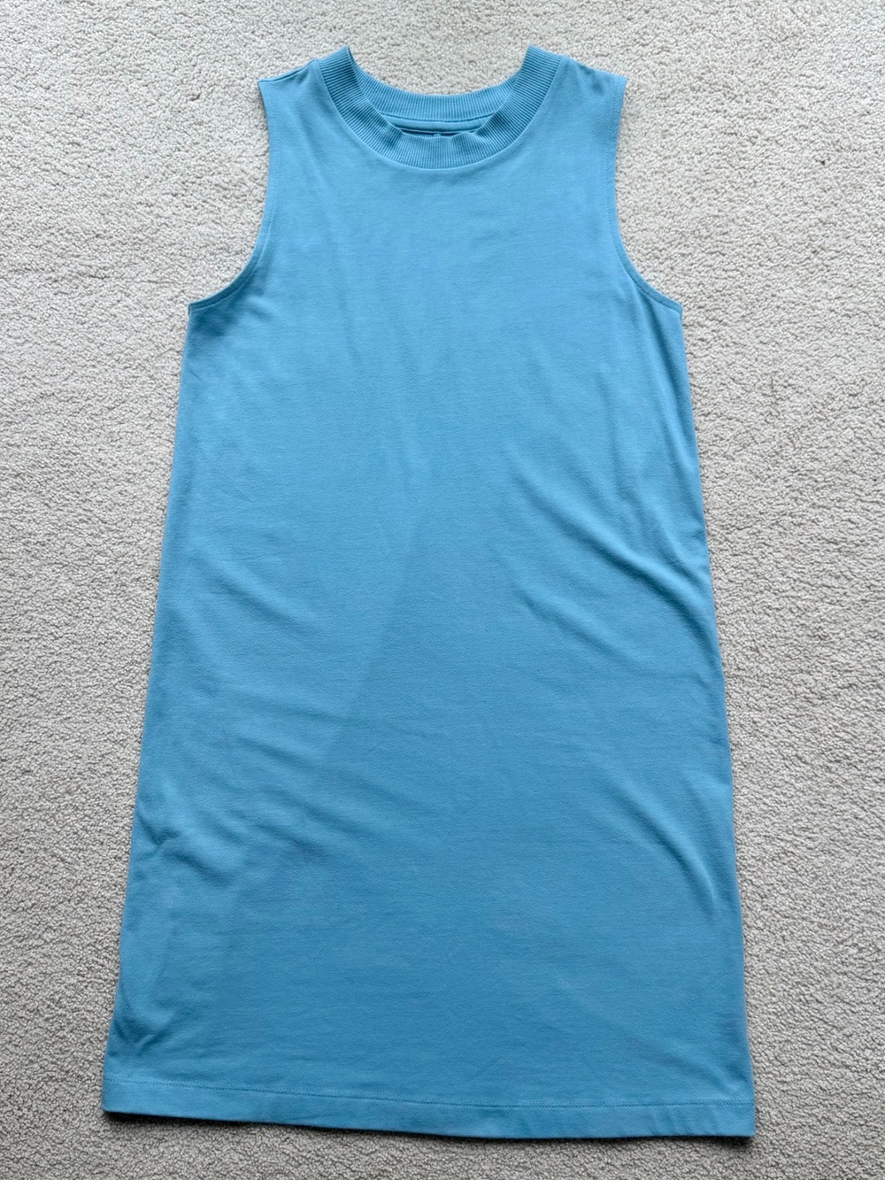 Sleeveless Sky Blue Tank Maxi Dress